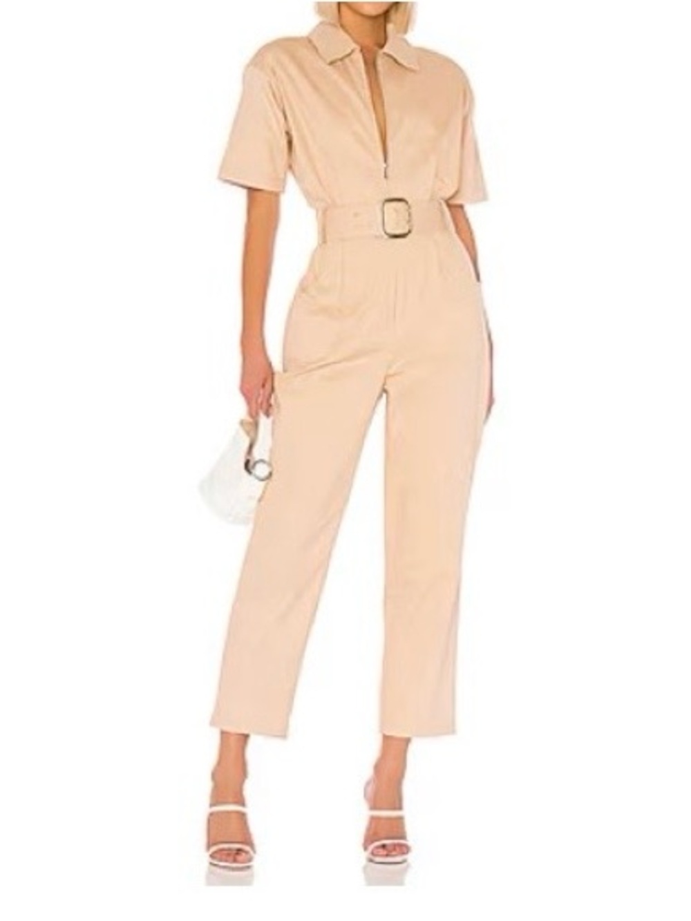 Heloise Jumpsuit in nude by Finders Keepers size medium